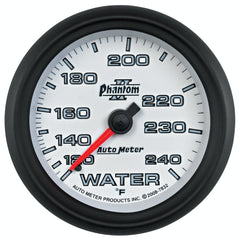 AutoMeter Products 7832 GAUGE; WATER TEMP; 2 5/8in.; 120-240? F; MECHANICAL; PHANTOM II