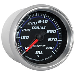 AutoMeter Products 7941 Gauge; Oil Temp; 2 5/8in.; 140-280? F; Mechanical; Cobalt
