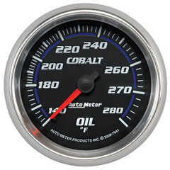 AutoMeter Products 7941 Gauge; Oil Temp; 2 5/8in.; 140-280? F; Mechanical; Cobalt