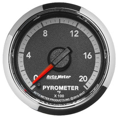 AutoMeter Products 8547 Gauge; Pyro. (EGT); 2 1/16in.; 2000? F; Stepper Motor; Ram Gen 4 Fact. Match