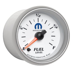 AutoMeter Products 880027 Gauge; Fuel Level; 2 1/16in.; 0-280O Programmable; White; Mopar