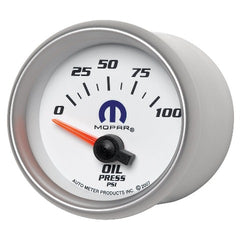 AutoMeter Products 880029 Mopar Electric Oil Pressure Gauge 2 1/16in. 0-100 psi Short Sweep