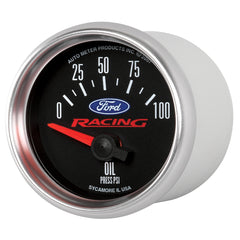 AutoMeter Products 2-1/16 in. OIL PRESSURE, 0-100 PSI, FORD RACING PN. 880076