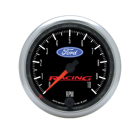 AutoMeter Products 3-3/8 in. IN-DASH TACHOMETER, 0-10,000 RPM, FORD RACING PN. 880084