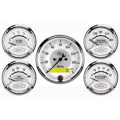 AutoMeter Products 880087 Gauge Kit Ford, 5 PC. with Electric Speedometer