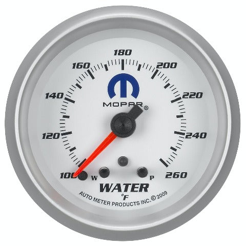AutoMeter Products 880250 MOPAR??? Electric Water Temperature Gauge 2 5/8 in. 100 - 260 Deg. F Full Sweep