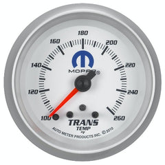 AutoMeter Products 880359 GAUGE; TRANS TEMP; 2 5/8in.; 260? F; STEPPER MOTOR W/PEAK/WARN; WHITE; MOPAR