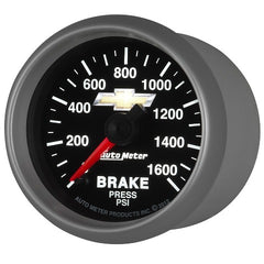 AutoMeter Products 880450 2-1/16 Brake Press, 0- 1600 PSI, FSE, GM, COPO Camaro