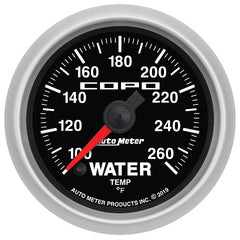 AutoMeter Products 880875 Water Temp Gauge, 2 1/16 100-260? F, Digital Stepper Motor, COPO