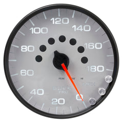 AutoMeter Products 5 in. SPEEDOMETER, 0-180 MPH, SPEK-PRO, SILVER/BLACK PN. P23022