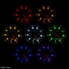 AutoMeter Products P238318 Spek Pro Tachometer Gauge 5, 8K RPM, with Shift Light, Black/Chrome