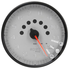 AutoMeter Products 5 in. IN-DASH TACHOMETER, 0-11,000 RPM, SPEK-PRO, SILVER/BLACK PN. P23922