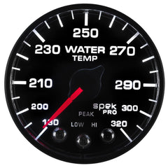 AutoMeter Products P552328-N1 2-1/16 Water Temperature Gauge 180- 320? F, BFB, ECU, Spek Pro Nascar