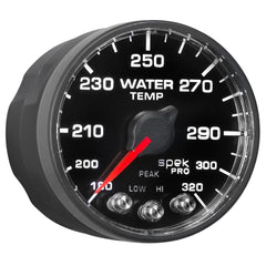 AutoMeter Products P552328-N1 2-1/16 Water Temperature Gauge 180- 320? F, BFB, ECU, Spek Pro Nascar