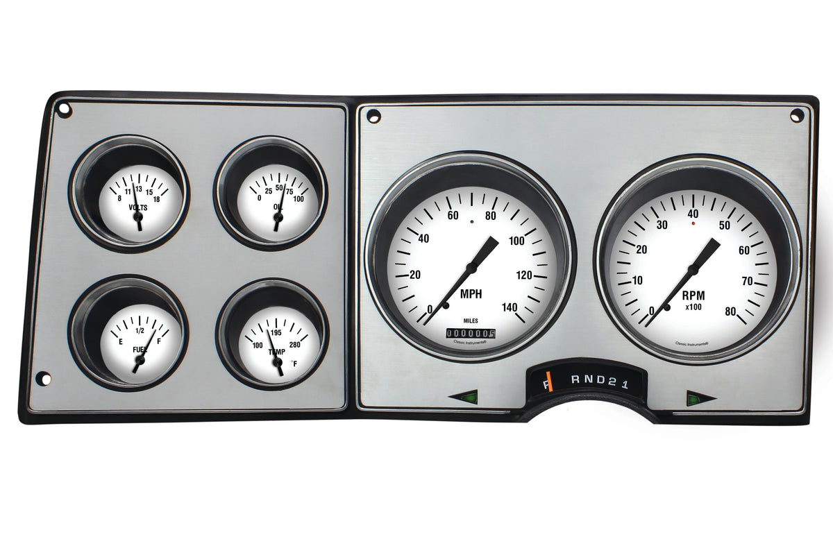 Classic Instruments Chevrolet, GMC (250, 262, 292, 305, 307, 350, 379, 400, 454) Gauge Set CT73WH