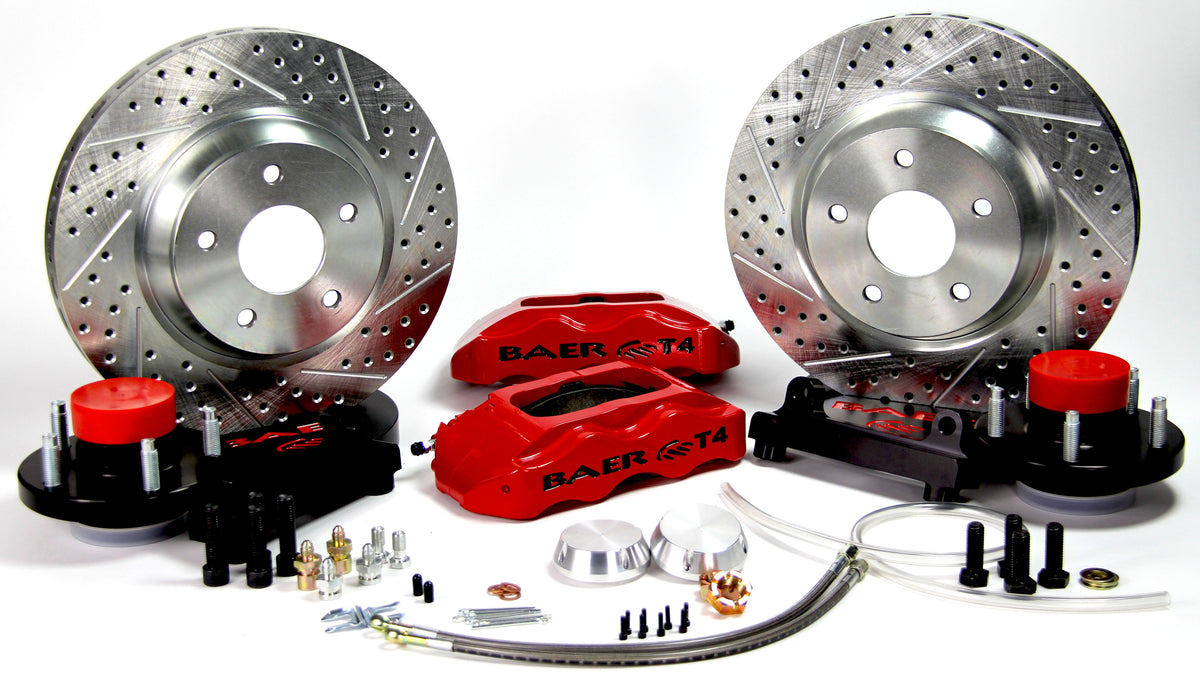 Baer Brakes 13inch Track4 Front Brake Kit Fire R SDZ Std Stu 4141047FR