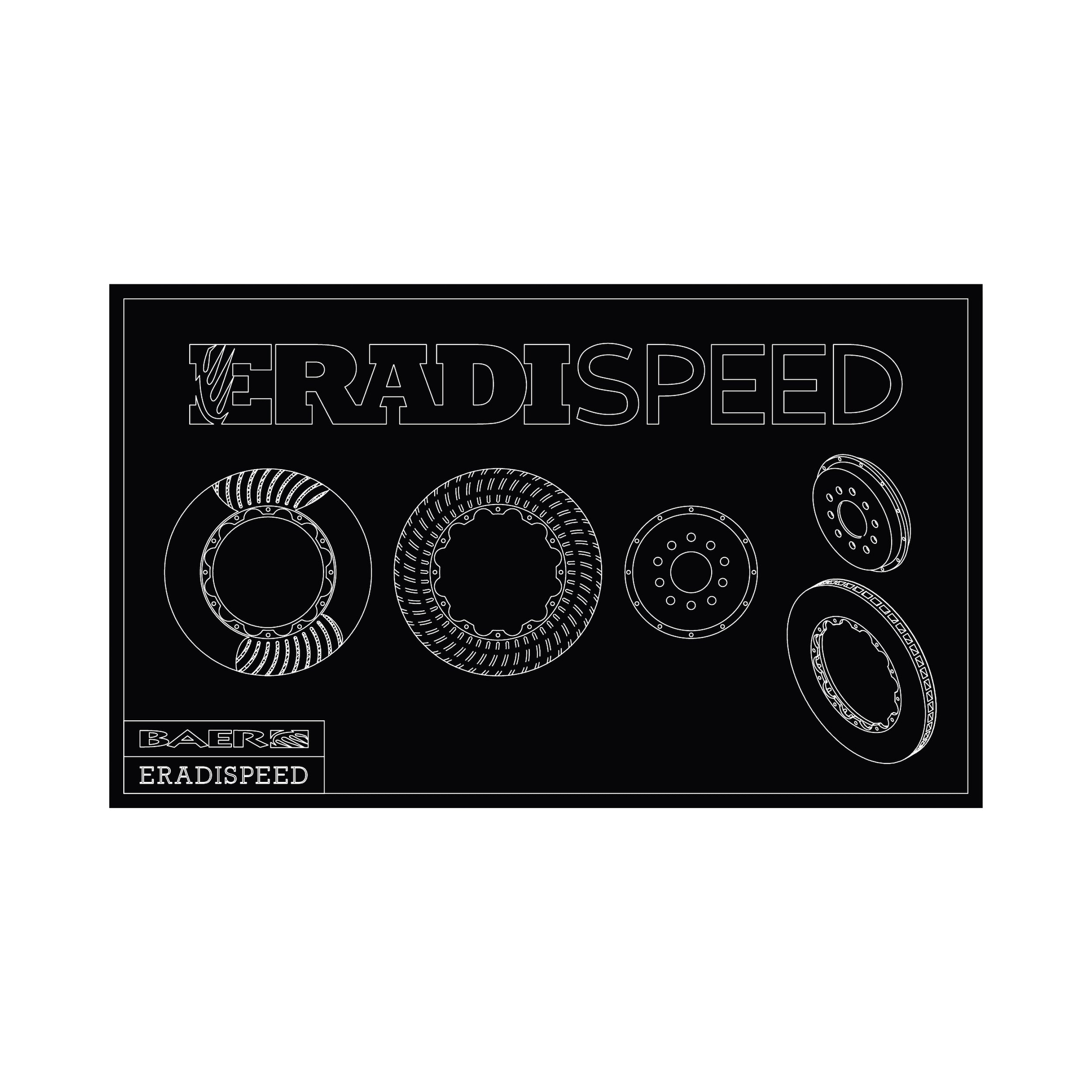 Baer Brake Systems 20-25 Chevrolet Corvette Disc Brake Rotor Set - Rea ...