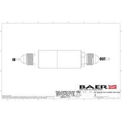 Baer Brake Systems Brake Hydraulic System Pressure Bleeder Master Cylinder Adapter PN. 6805147