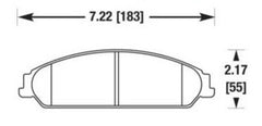 Baer Brake Systems Chrysler, Dodge Disc Brake Pad Set  - Front PN. D1058