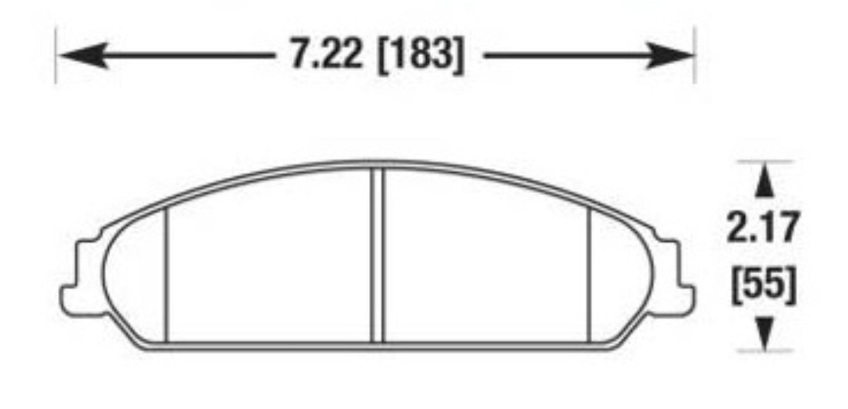 Baer Brake Systems Disc Brake Pad Set PN. D1058R