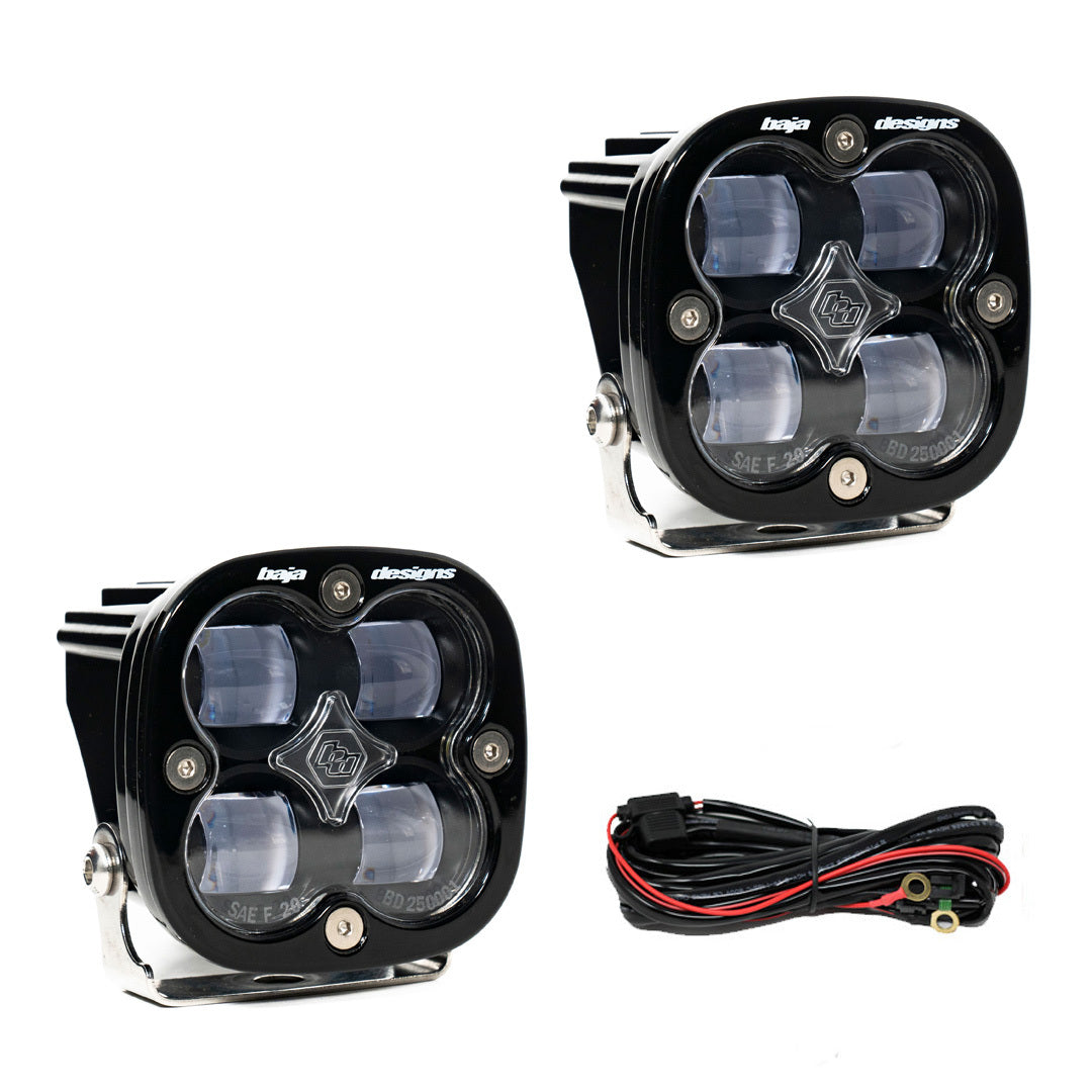 Baja Designs Squadron SAE LED Light Pod Pair, SAE Fog, Clear 257801