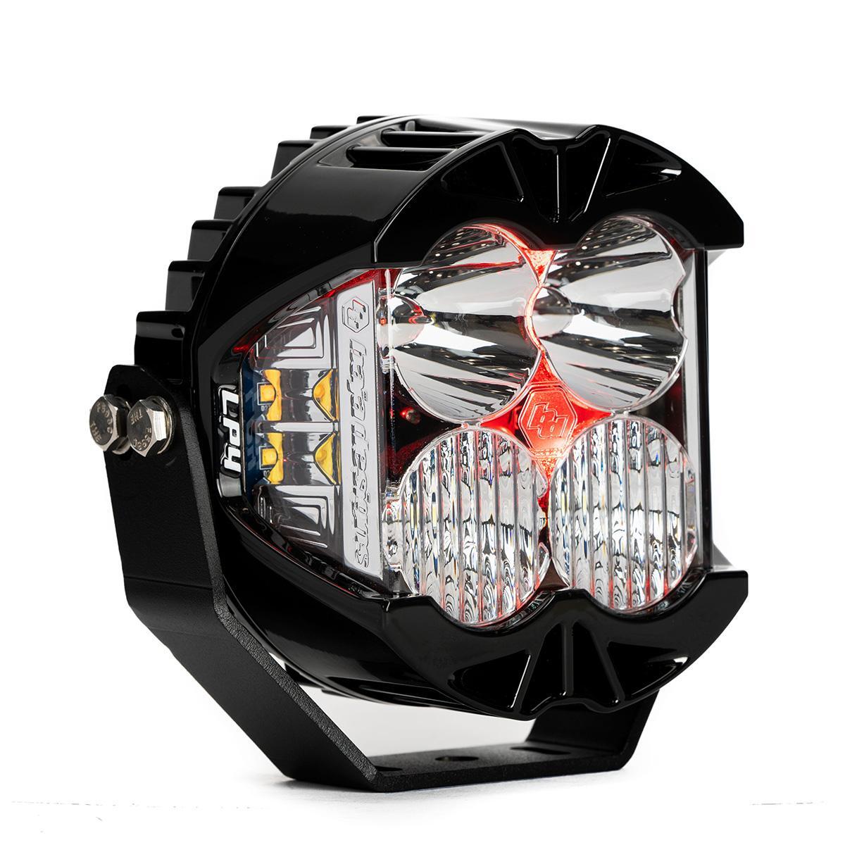 Baja Designs LP4 Pro LED Auxiliary Light Pod, Driving/Combo, Clear, Red Backlight 290014