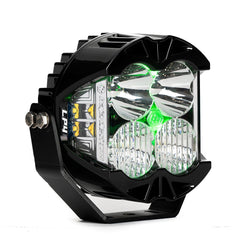 Baja Designs LP4 Pro LED Auxiliary Light Pod, Driving/Combo, Clear, Green Backlight 290016