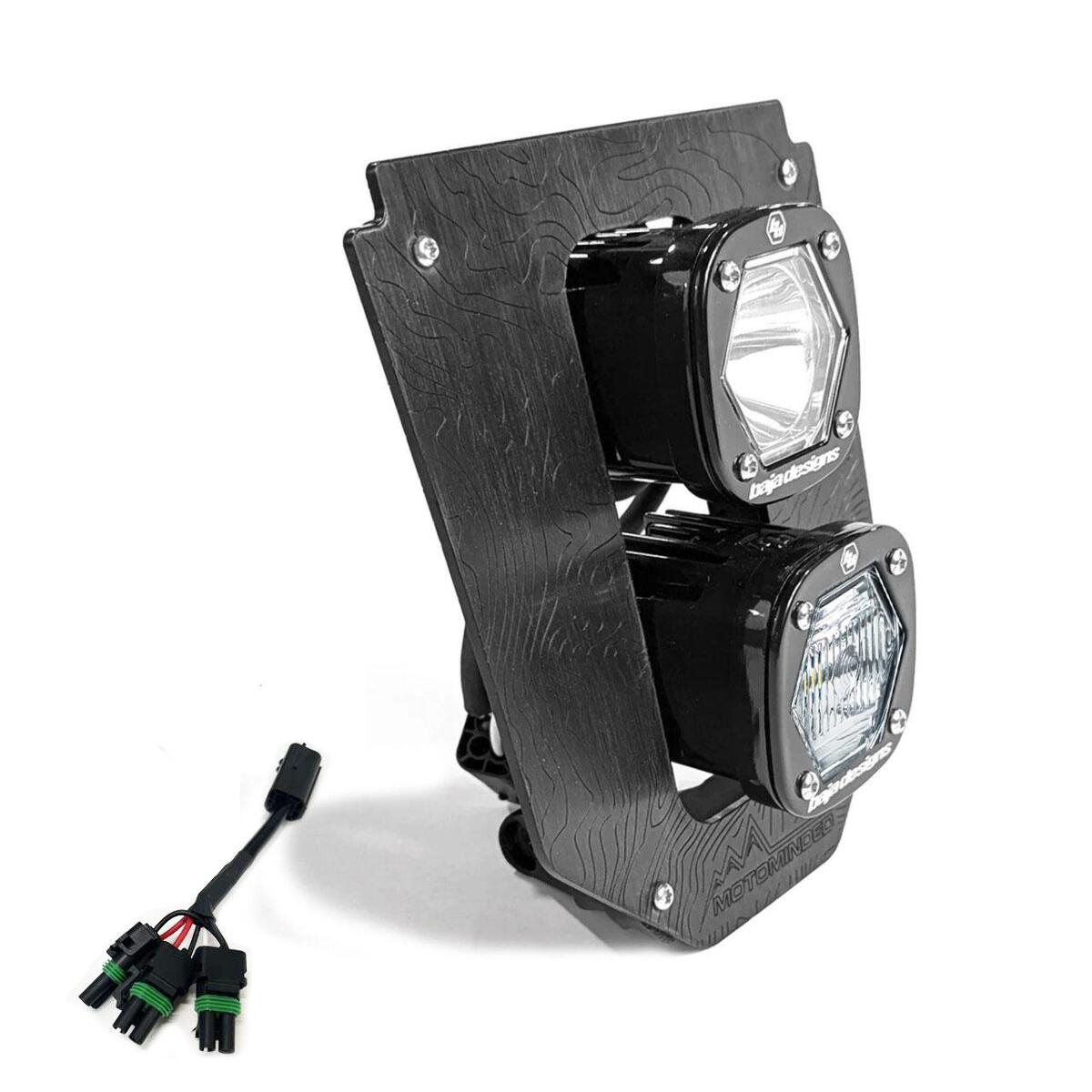 Baja Designs Dual S1 Gemini DC LED Headlight Kit with Hi-Low Harness for 2024-2026 Husqvarna FE-S 38-7018