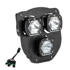 Baja Designs Triple S1 Hydra DC LED Headlight Kit with Hi-Low Harness for 2024-2026 Husqvarna FE-S 38-7019