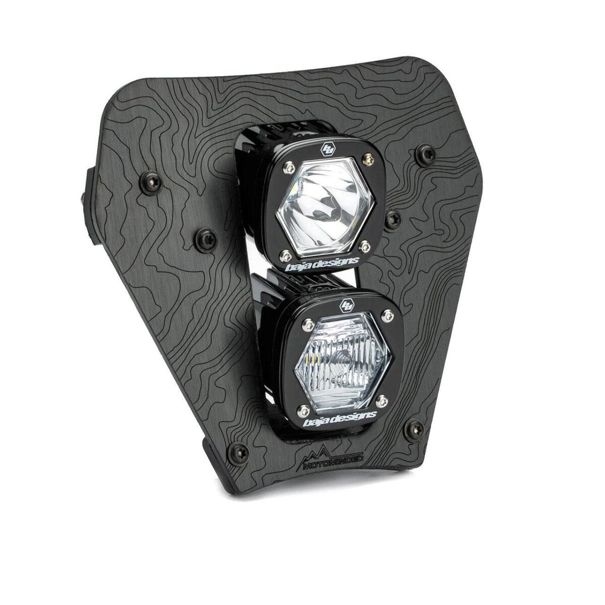 Baja Designs Dual S1 Gemini DC LED Headlight Kit for 2024-2026 KTM XCF-W, EC 38-7020