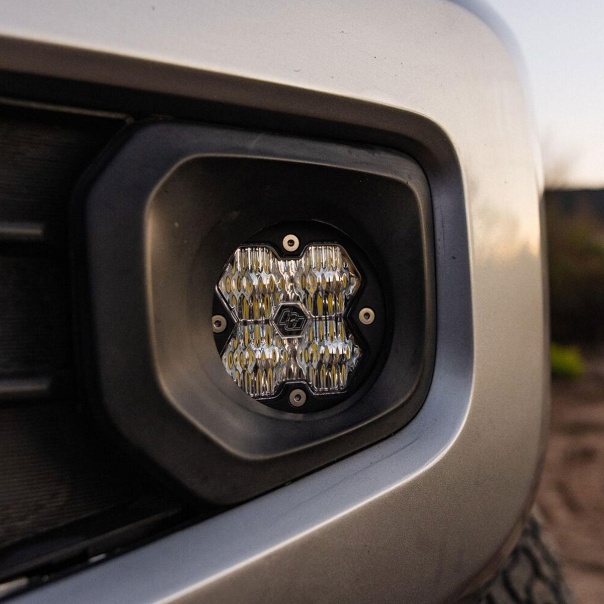 Baja Designs Squadron-R 2.0 Sport Fog Pocket Light Kit, Wide Cornering, Clear for Toyota 2010-24 4Runner, 2012-23 Tacoma, 2014-21 Tundra 44-0007