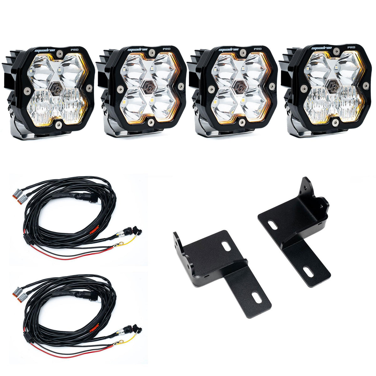 Baja Designs Squadron 2.0 Pro Behind-the-Grille Light Kit, Multi-Pattern, Clear for Toyota 2025-26 4Runner 44-0012