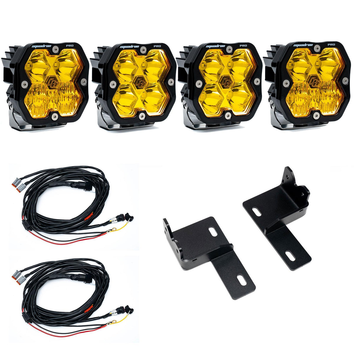 Baja Designs Squadron 2.0 Pro Behind-the-Grille Light Kit, Multi-Pattern, Baja Amber for Toyota 2025-26 4Runner 44-0014