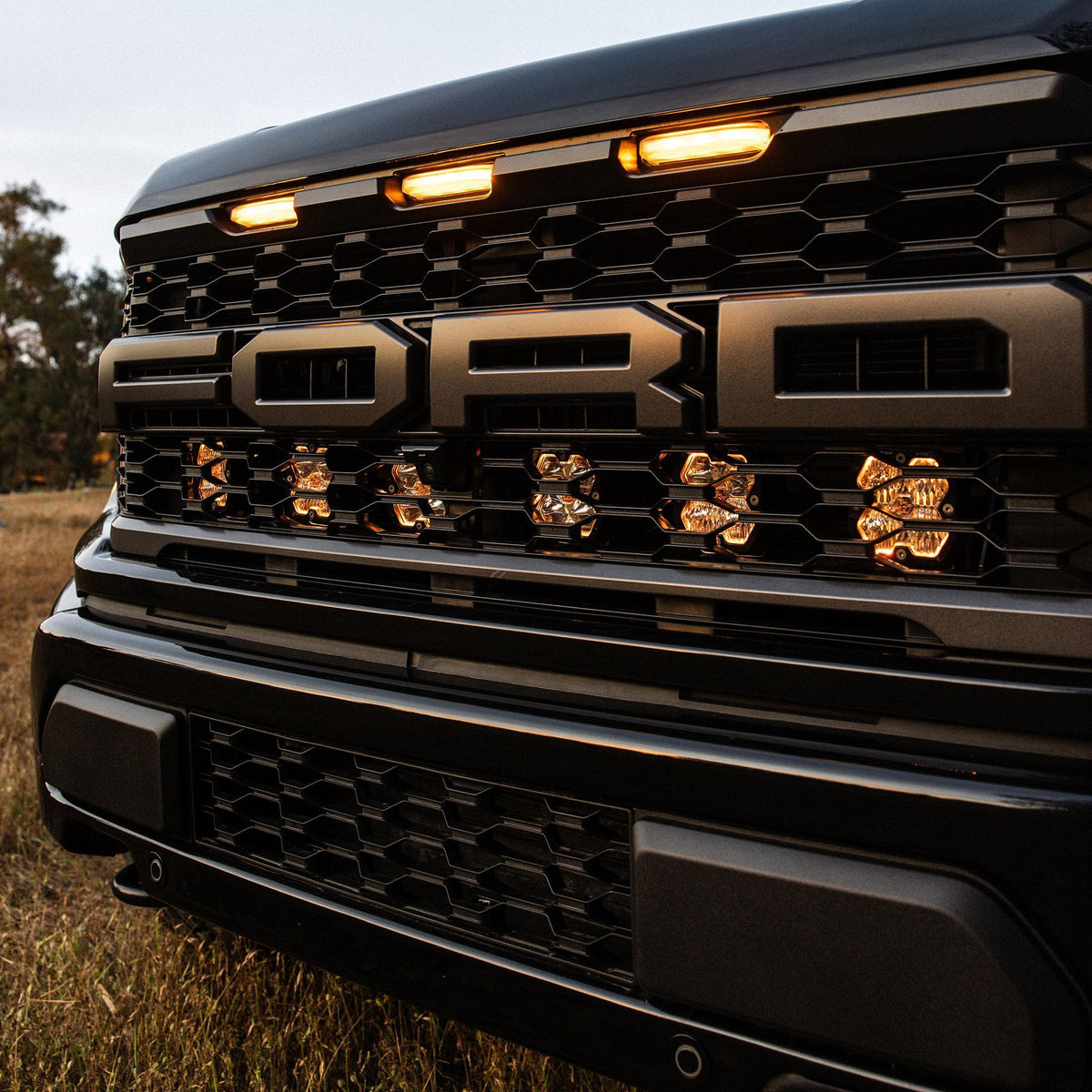 Baja Designs Squadron 2.0 Pro Behind-the-Grille Light Kit, Multi-Pattern, Clear for Ford 2021-26 F-150 Raptor, 2024-26 F-150 Raptor 37/R 44-0017