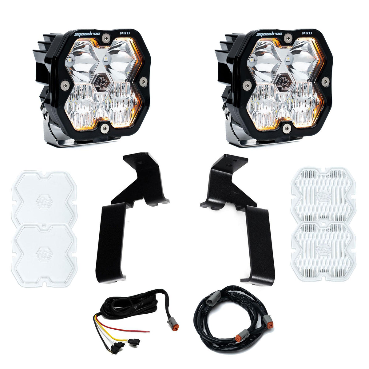 Baja Designs Squadron 2.0 Pro A-Pillar Light Kit, Driving/Combo, Clear for Ford 2021-26 F-150 Raptor, 2024-26 F-150 Raptor 37/R 44-0021
