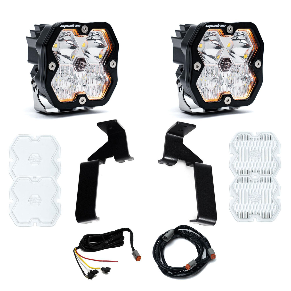 Baja Designs Squadron 2.0 Sport A-Pillar Light Kit, Driving/Combo, Clear for Ford 2021-26 F-150 Raptor, 2024-26 F-150 Raptor 37/R 44-0022