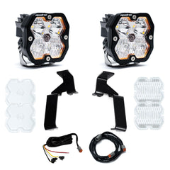 Baja Designs Squadron 2.0 Sport A-Pillar Light Kit, Driving/Combo, Clear for Ford 2021-26 F-150 Raptor, 2024-26 F-150 Raptor 37/R 44-0022