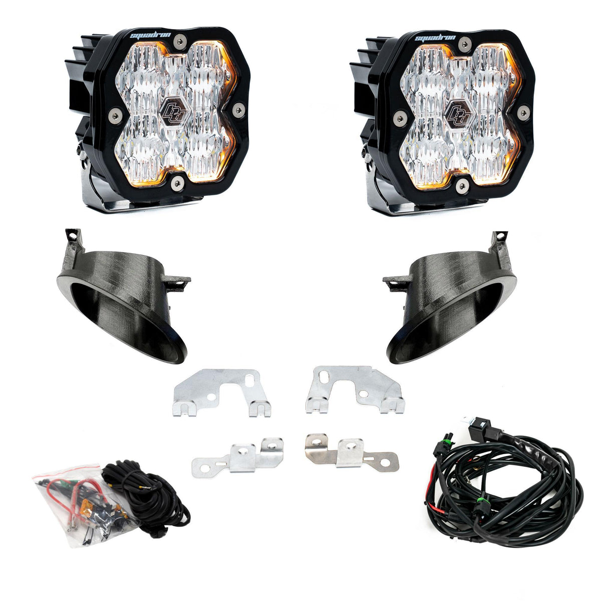Baja Designs Squadron 2.0 Sport Fog Pocket Light Kit, Wide Cornering, Clear for Mercedes 2014-18 Sprinter Van 2500/3500 44-0027