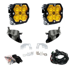 Baja Designs Squadron 2.0 Sport Fog Pocket Light Kit, Wide Cornering, Baja Amber for Mercedes 2014-18 Sprinter Van 2500/3500 44-0029