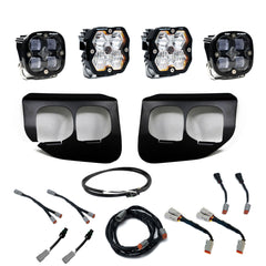Baja Designs Squadron 2.0 Pro/Squadron SAE Dual Fog Pocket Light Kit, Spot, Clear, Upfitter Wiring for Ford 2020-22 F-250/350 Super Duty 44-0039-UP