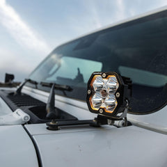 Baja Designs Squadron 2.0 Sport A-Pillar Light Kit, Spot, Clear, Toggle Wiring for Jeep 2018-26 Wrangler JL, 2020-26 Gladiator JT 44-0043