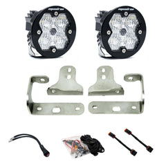 Baja Designs Squadron-R 2.0 Sport Fog Pocket Light Kit, Wide Cornering, Clear for Jeep 2018-26 Wrangler JL, 2020-26 Gladiator JT 44-0045