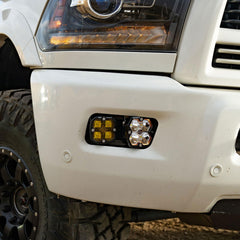 Baja Designs Squadron 2.0 Sport/Squadron SAE Dual Fog Pocket Light Kit, Spot, Baja Amber for RAM 2009-12 1500, 2010-18 2500/3500 44-0053