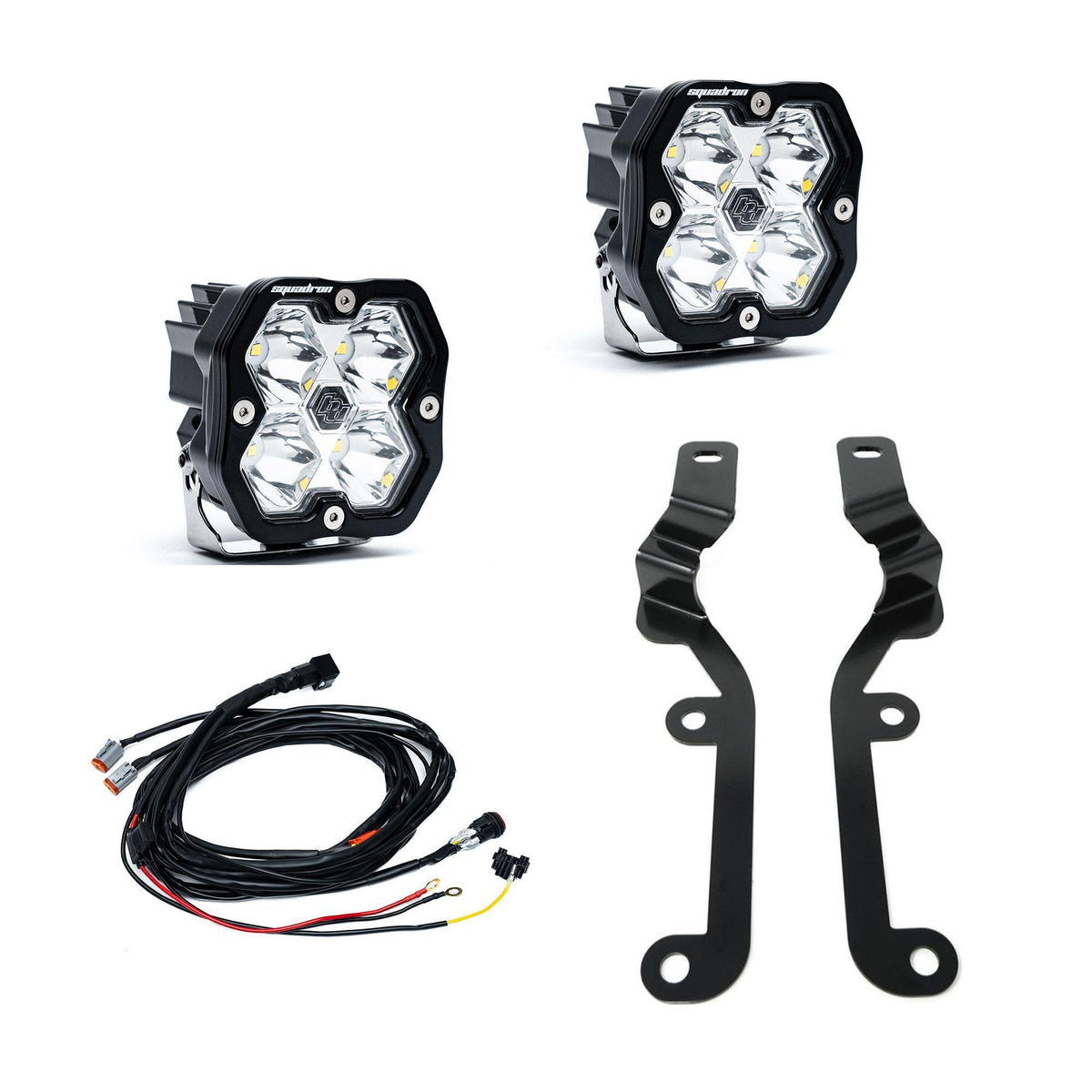 Baja Designs Squadron 2.0 Sport A-Pillar Light Kit, Spot, Clear for Chevy 2019-2026 Silverado 1500 44-0057