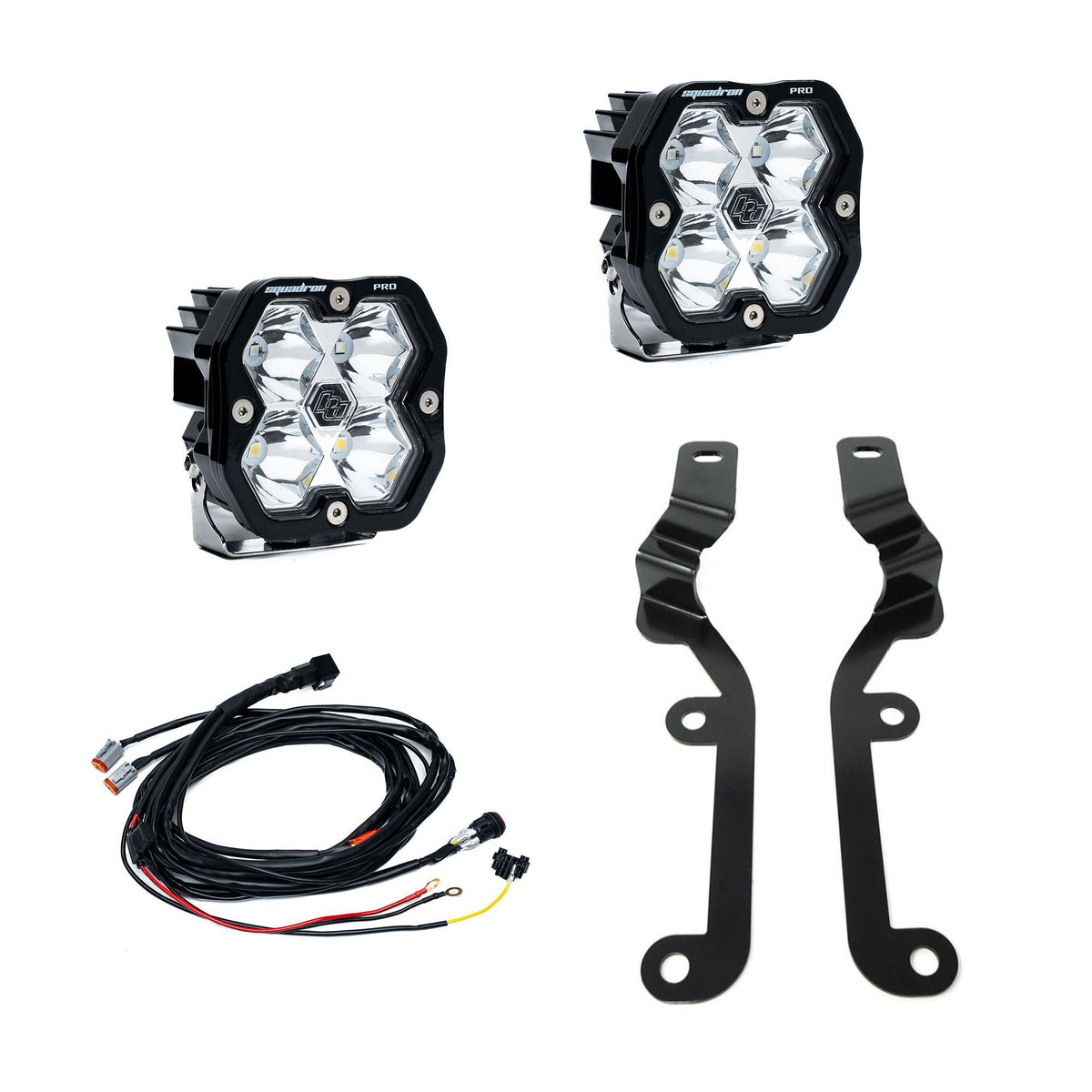 Baja Designs Squadron 2.0 Pro A-Pillar Light Kit, Spot, Clear for Chevy 2019-2026 Silverado 1500 44-0058