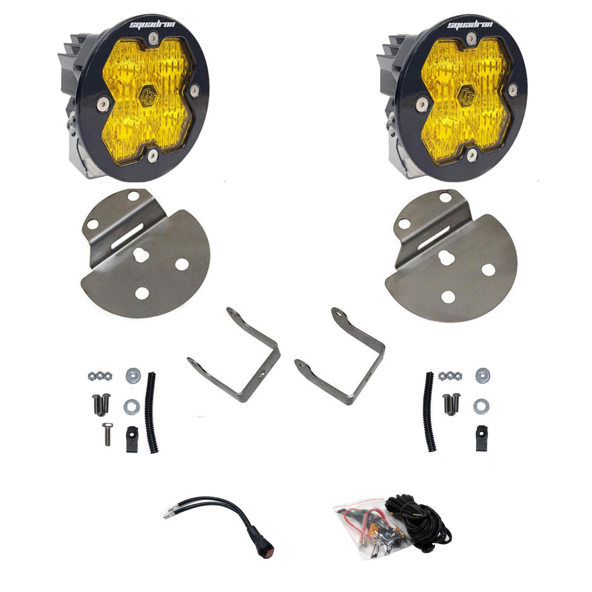 Baja Designs Squadron-R 2.0 Sport Fog Pocket Light Kit, Wide Cornering, Clear for Chevy/GMC 2015-19 Colorado/Canyon/Silverado/Sierra/2500HD/3500HD 44-0073
