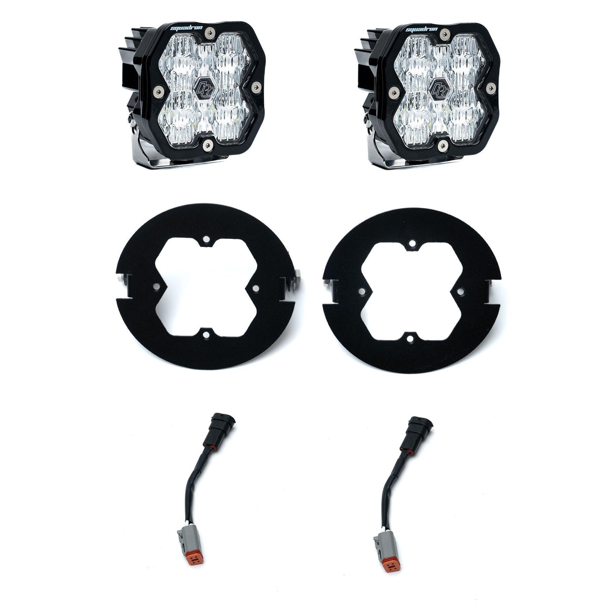 Baja Designs Squadron 2.0 Sport Fog Pocket Light Kit, Wide Cornering, Clear for Ford 2006-14 F-150, Toyota 2005-11 Tacoma, 2007-13 Tundra 44-0075