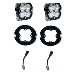 Baja Designs Squadron 2.0 Sport Fog Pocket Light Kit, Wide Cornering, Clear for Ford 2006-14 F-150, Toyota 2005-11 Tacoma, 2007-13 Tundra 44-0075