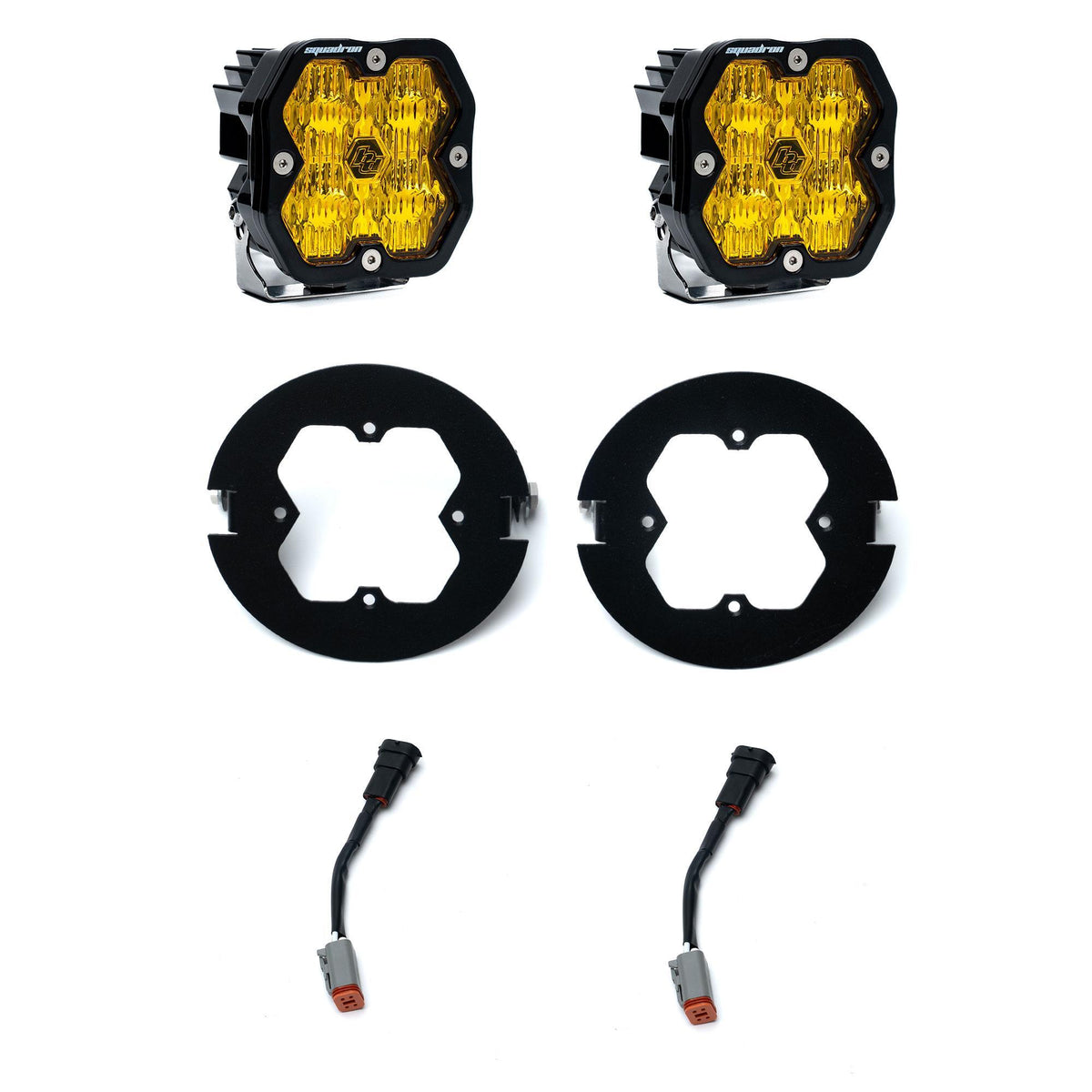 Baja Designs Squadron 2.0 Sport Fog Pocket Light Kit, Wide Cornering, Baja Amber for Ford 2006-14 F-150, Toyota 2005-11 Tacoma, 2007-13 Tundra 44-0076
