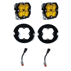 Baja Designs Squadron 2.0 Sport Fog Pocket Light Kit, Wide Cornering, Baja Amber for Ford 2006-14 F-150, Toyota 2005-11 Tacoma, 2007-13 Tundra 44-0076
